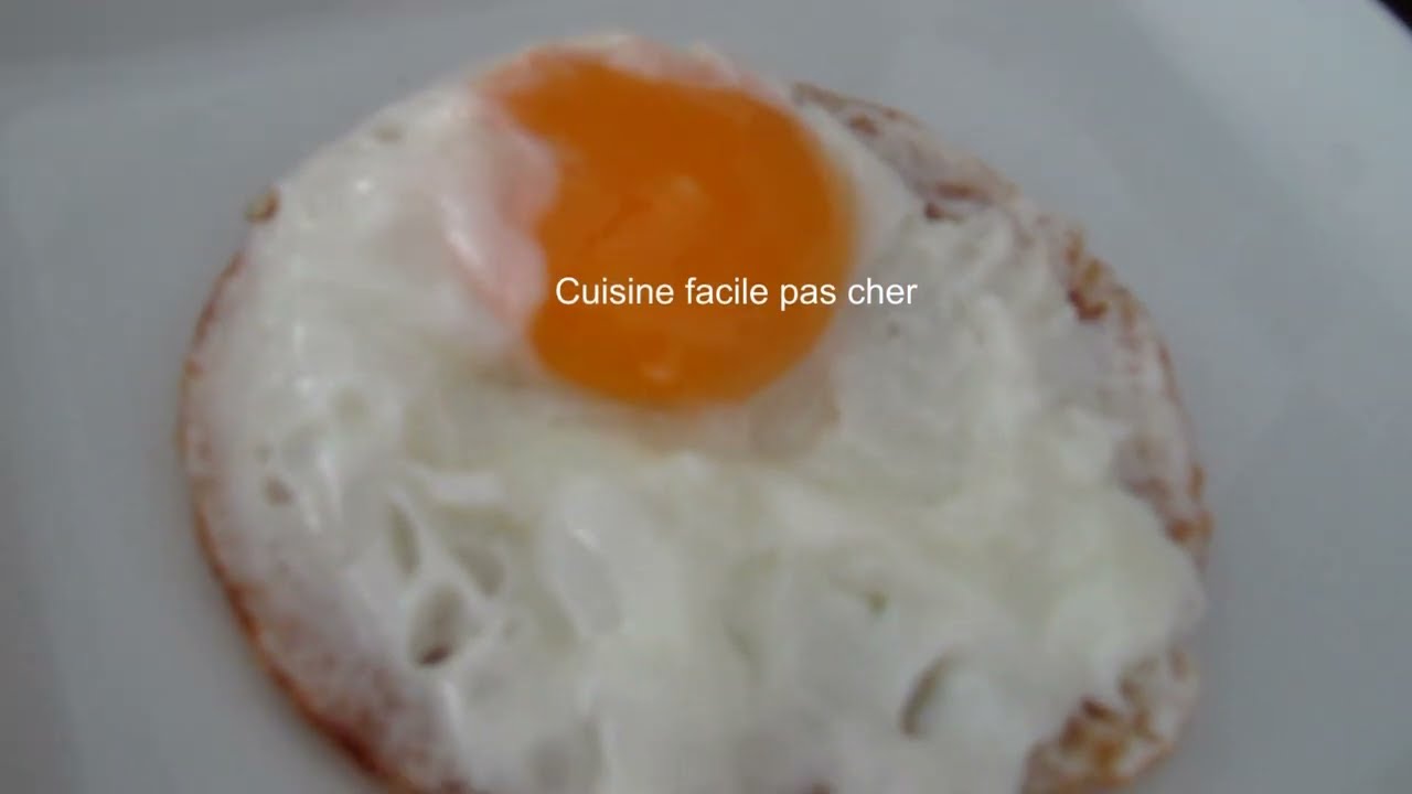 Apparemment, c'est comme ça qu'il faut cuire l'œuf au plat (ah bon ?)