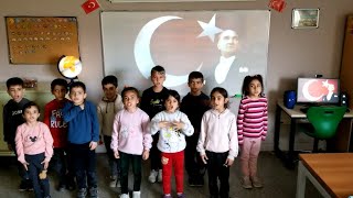  İlkokulu 2-A Sınıfı İzmir Marşı