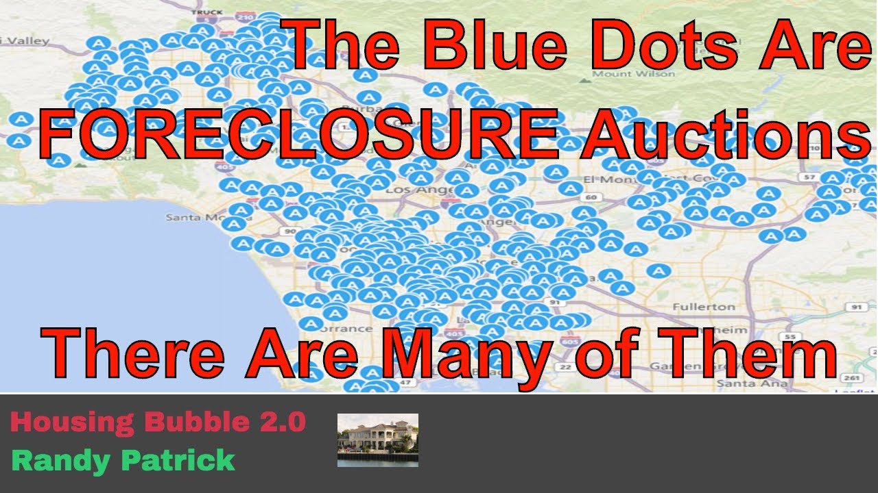 Housing Bubble 2.0 The Blue Dots Are Foreclosures & There Are Many of
