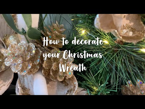 How to decorate a Christmas Wreath - video from Frosts