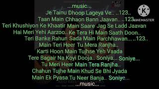 Karaoke | Heer Ranjha Reprise | Rito Riba | Lisa Mishra | with female voice