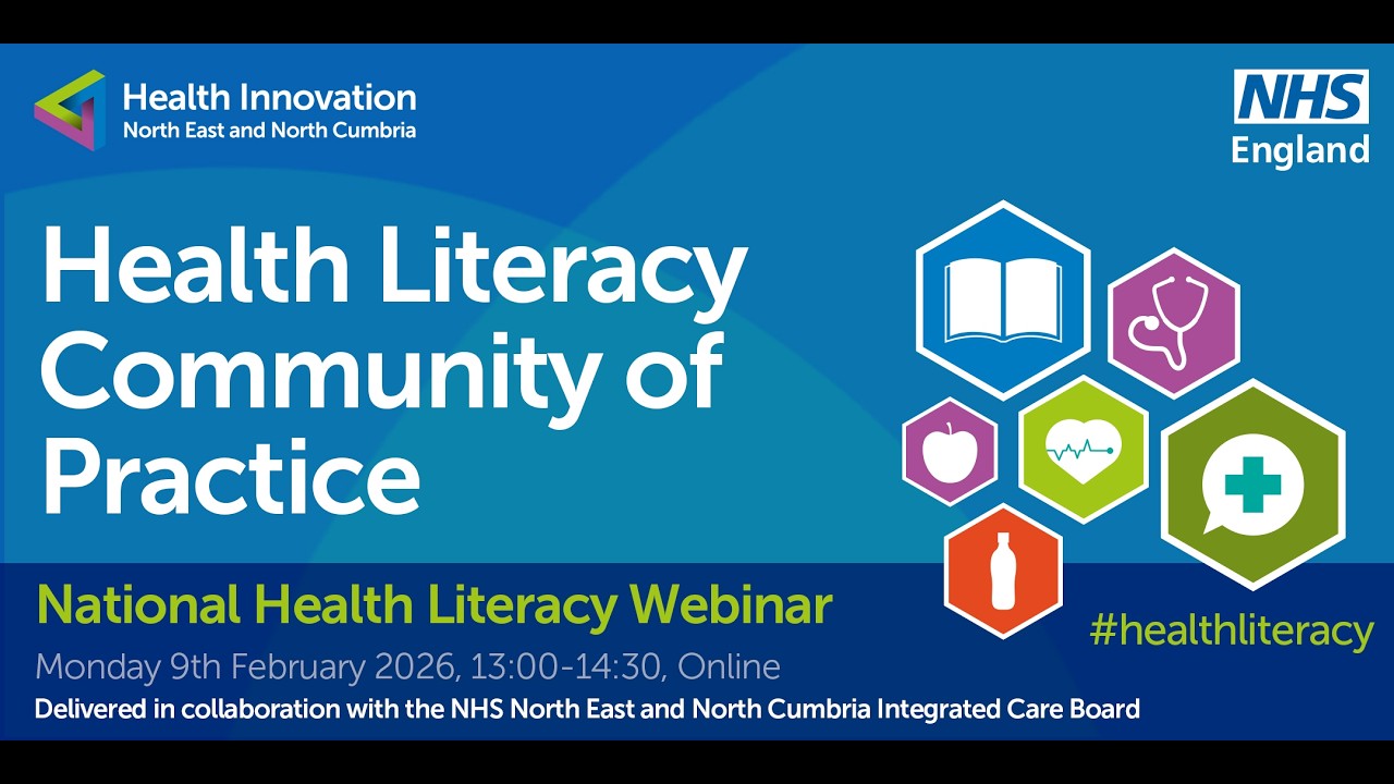 Webinar | Health Literacy Community of Practice - 9th of Feb 26