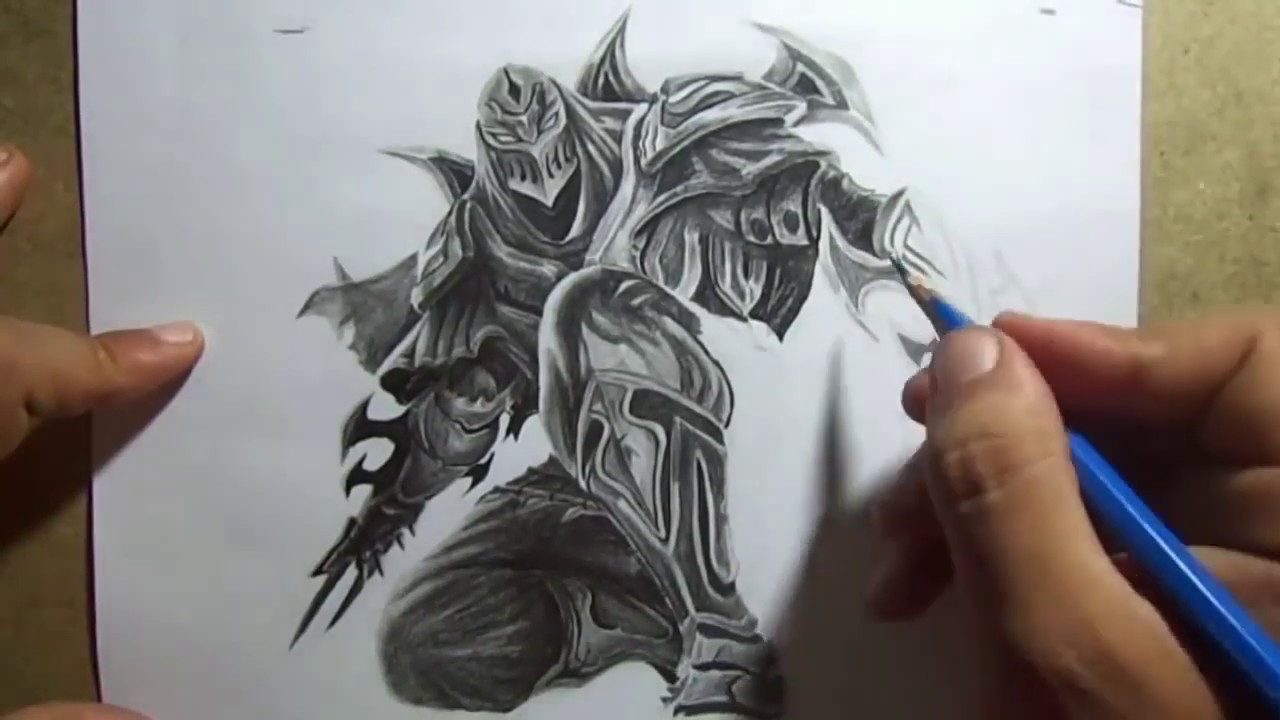 ZED Desenho LOL - YouTube