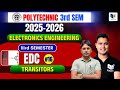 "POLYTECHNIC 3rd SEM (2025–2026) | Electronics Engineering | EDC #16 – Transistors | Raceva Academy"