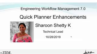 IBM Engineering Workflow Management - Enhancements to Quick Planner in EWM 7.0