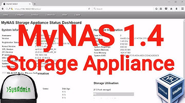 MyNAS 1.4 Storage Appliance Installation + Configuration + Overview on Oracle VirtualBox [2017]
