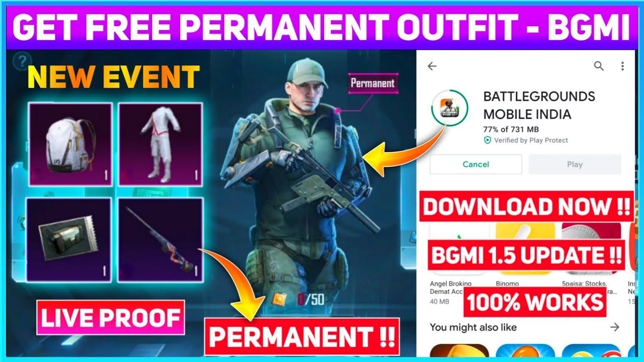 How to get Free Outfit in Battleground Mobile India | Bgmi me Free me ...