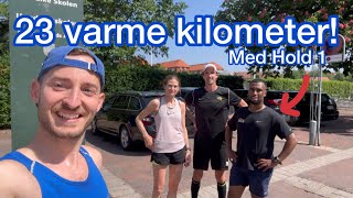 Løber 23 meget VARME Kilometer med FIF Hold 1 🏃🏻‍♂️