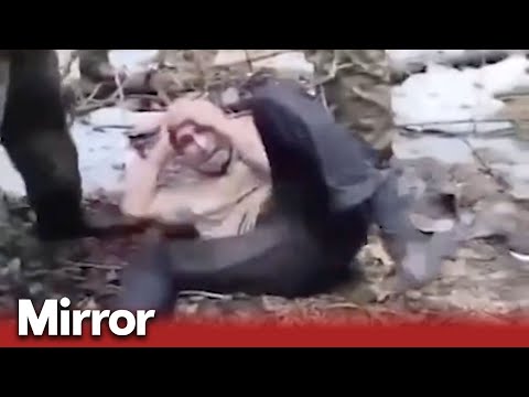 Moment Moscow terror attack suspect is caught by Russian troops