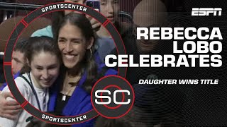 Rebecca Lobo celebrates her daughter's state championship victory 🤩 | SportsCenter