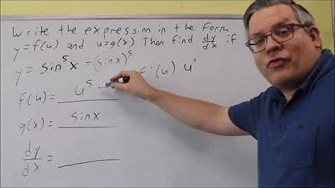 Finding the Derivative of a Trig Function Raised to a Power Using the Chain Rule
