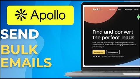 How to Send Bulk Emails in Apollo io