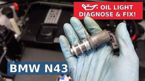Diagnose & Fix low oil pressure light 30C1, P15A0 | BMW N43 oil control solenoid valve explained