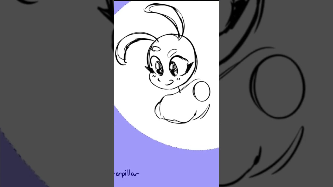 UNCUT Character Design 2025 DAY 7 Random Color Palette Challenge Caterpillar Snail Shorts
