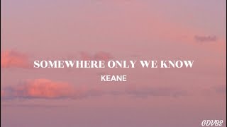 Video thumbnail of "Somewhere Only We Know - Keane (lyrics)"