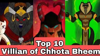 Top 10-Villian of Chhota Bheem |Most powerful villian|#artbydhiren #top10