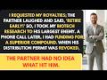 Partner Laughed When I Asked For My Royalties… So I Destroyed His Entire Company | Corporate Vault