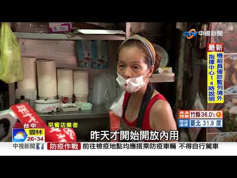 早餐名店撐超久! 一次開放內用.免梅花座│中視新聞 20211006