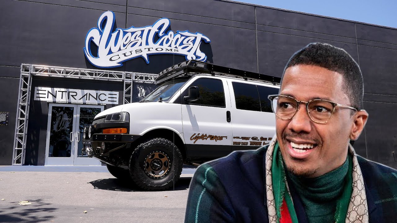 ⁣Nick Cannon's Van Lift & Bumper | West Coast Customs Delivery and Tour