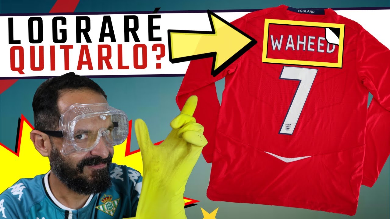 Consulado recluta Privación 🧪 How to REMOVE a PRINT on a Football Shirt? - YouTube