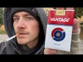 Smoking a vantage classic cigarette  review
