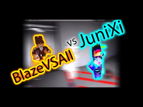 Junixi Vs Blazevsall Duel Murder Mystery X Roblox Youtube - bacon warriors roblox flood escape 2 junixi youtube