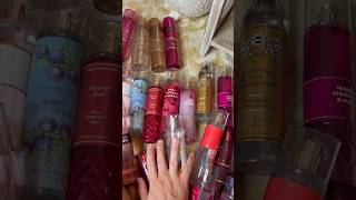 Bath and body works body spray / declutter &amp; collection!