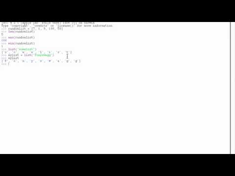 Python - Editing Lists / List functions (8) (HD)
