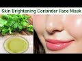 Skin Brightening Coriander Face Mask to get Glowing Skin | Coriander to treat Acne &amp; Blackheads