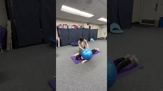 therapy ball roll demo