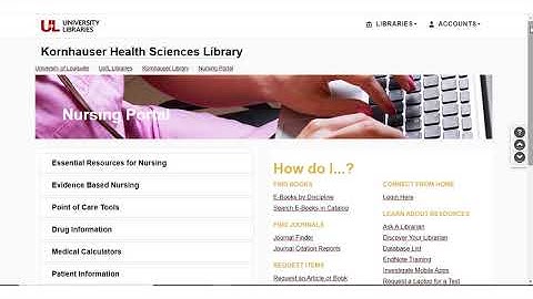 Kornhauser Library Orientation for School of Nursing Students