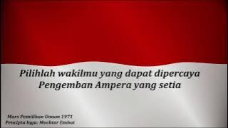 Mars Pemilu 1971 - General Election Mars Song 1971