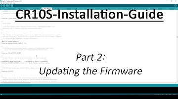 How to Upgrade a Cr10S with a BLTouch | Part 2: Updating the firmaware
