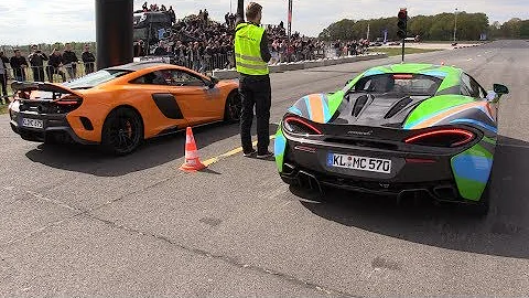 Mclaren 570S vs Mclaren 675LT - DRAGRACE!