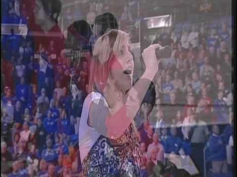 Jackie Duff sings the National Anthem