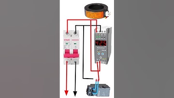 💥💯 CBCT Earth leakage relay connection #short  #virelshorts #shorts