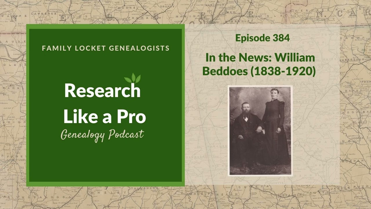 RLP 384: В новостях - Уильям Беддос (1838-1920)