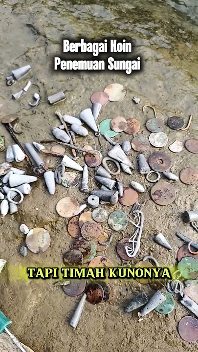 Hasil Ngebolang Disungai Koin Koin Kuno Banyak Ditemukan #sungai #koinkuno #kuno #koin