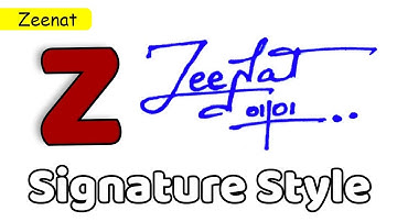 ✅ Zeenat Name Signature Request done