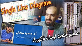 لوحات الكهرباء وشرح Single line diagram