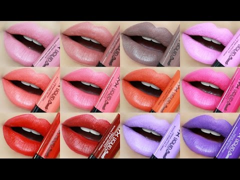 nyx-liquid-suede-lipstick-swatches-&-review!-|-all-24-shades!!