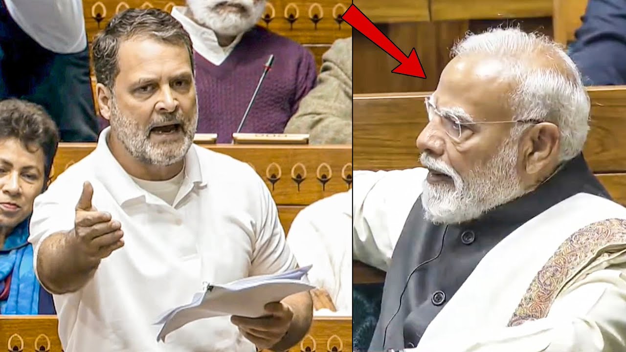 Rahul Gandhi Aggressive Speech In Lok Sabha | PM Modi | Congress Vs BJP ...