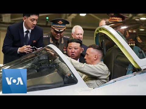 North Korea's Kim Tours Russian Fighter Jet Plant | VOA News