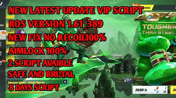 NEW LATEST UPDATE VIP SCRIPT | AIMLOCK100% | FIX NO RECOIL 100% | SAFE!!.