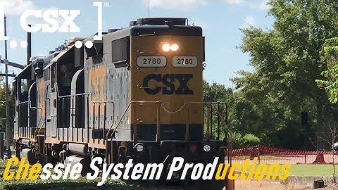 [CSXT]2780 GP38-2 & 6113 GP40-2 Both LHF Leads Y105-19 Towards A & Y Diamond W/A Loud & Silver K5HL