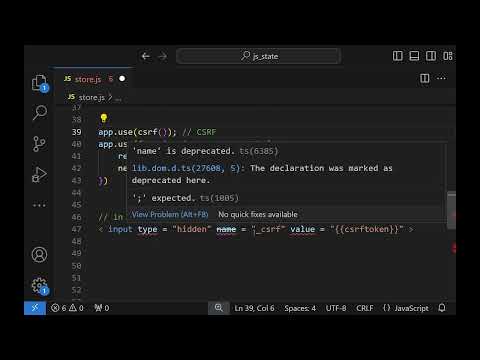 Secure Express JS application