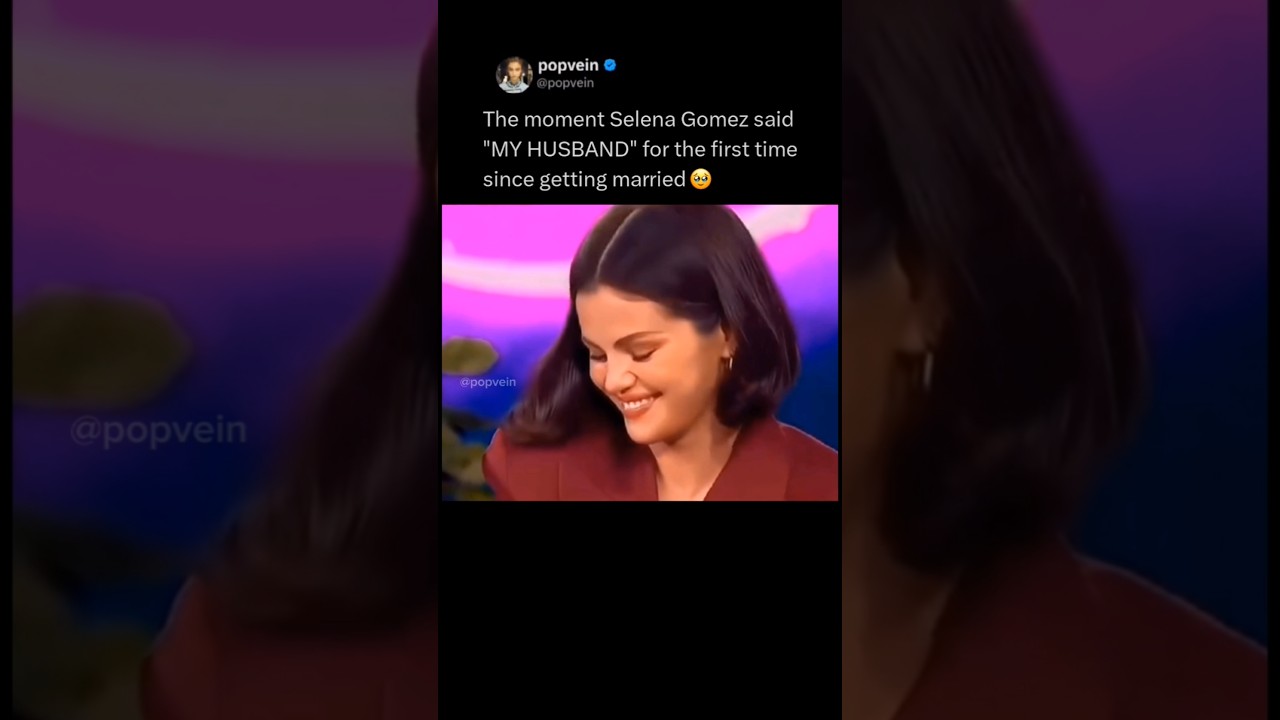 The moment Selena Gomez said MY HUSBAND for the first time since getting married 🥹🩷