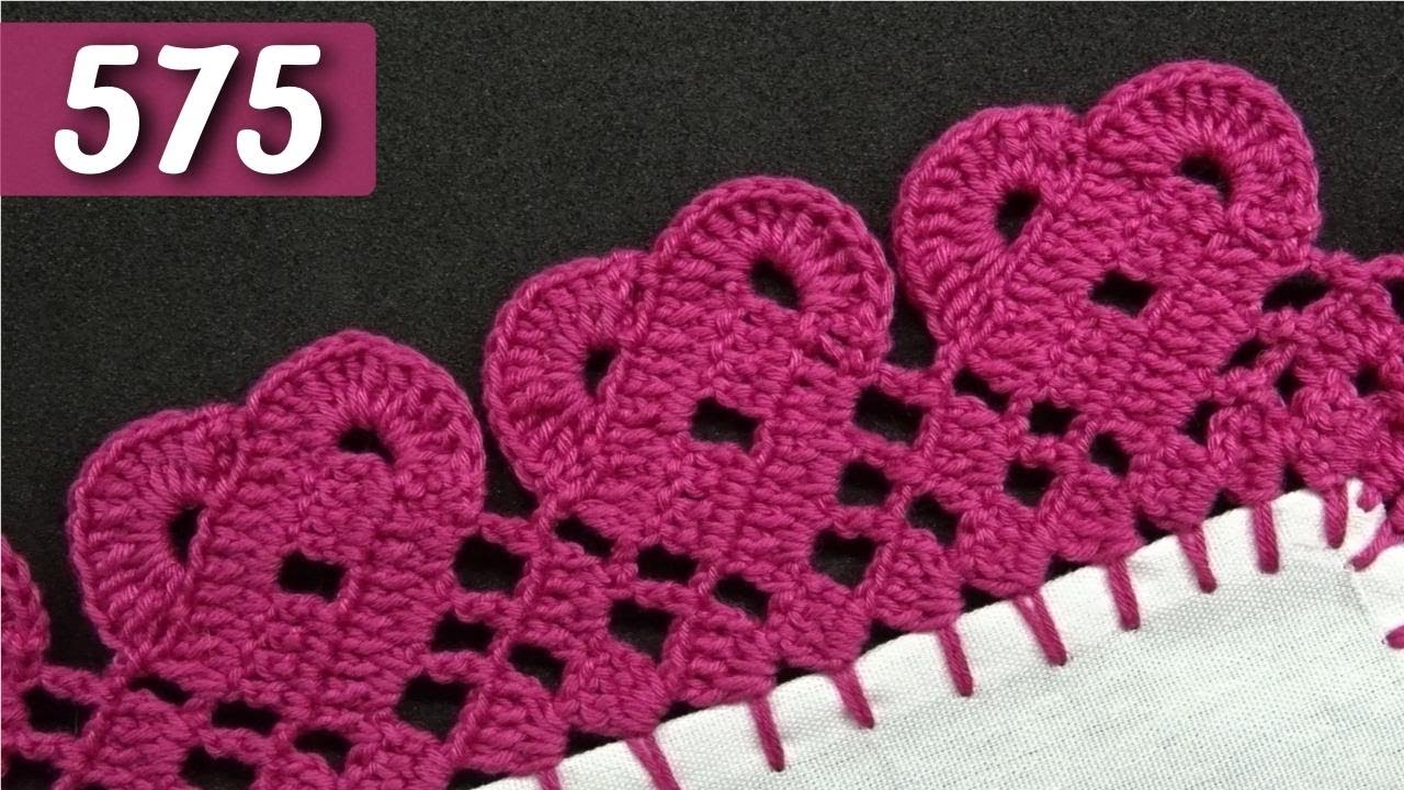 Puntilla de CORAZONES  | Puntillas Maribel  575