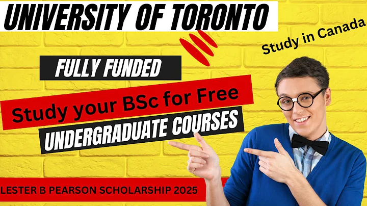 University of Toronto Lester B Pearson Scholarship 2025 | Fully Funded#Undergraduate#Study in Canada