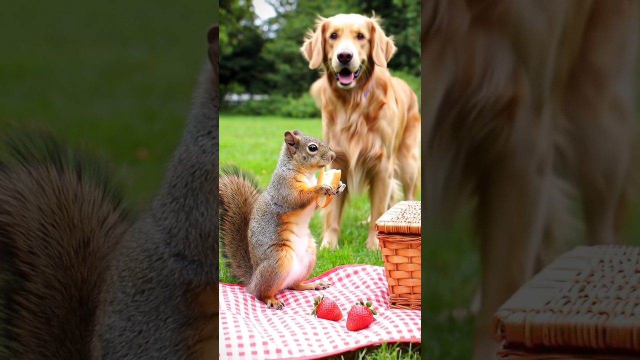 “Squirrel vs Crow 🐿️🐦 Who’s the real thief? 😂” 